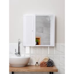 Зеркало – шкаф для ванной комнаты Hilton Premium Left, 550×150×560 мм, белое