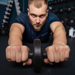 Ролик для пресса ONLYTOP, 27×14 см, с ковриком, цвет чёрный