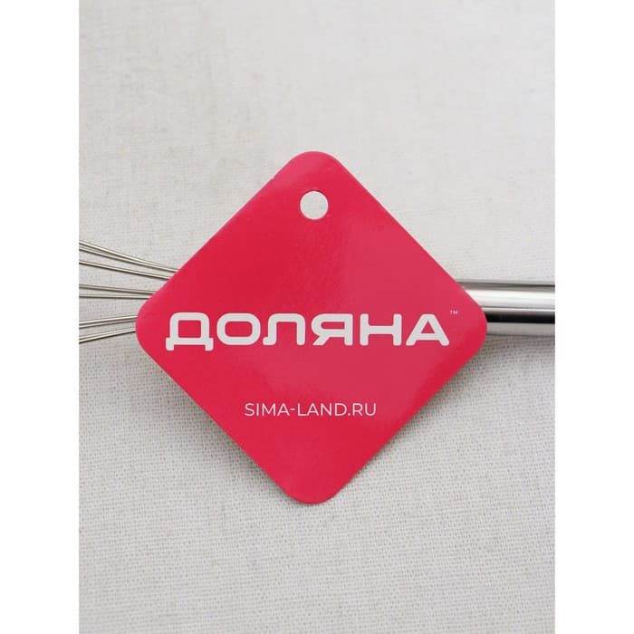 Венчик для взбивания Доляна «Помощник», 24×6 см, нержавеющая сталь, серебристый