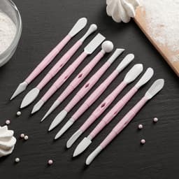 Стеки для моделирования кондитерских украшений Доляна, 9 шт., пластик, МИКС