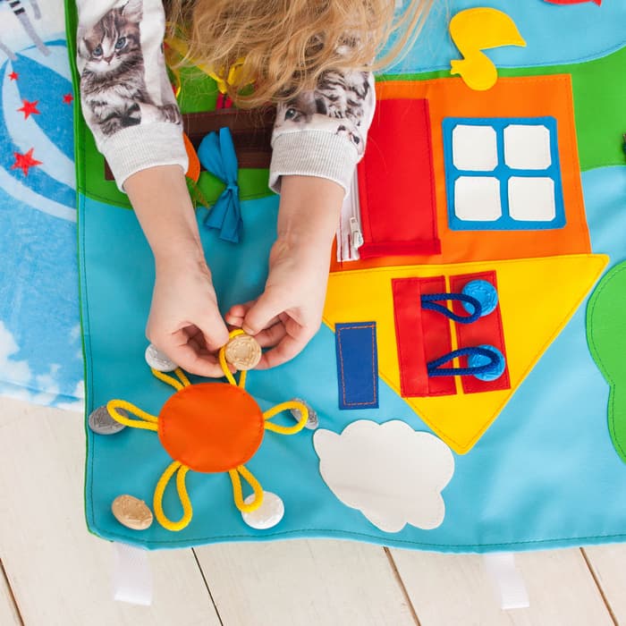 Коврик развивающий тактильный IQ-ZABIAKA «Домик», 60×50 см, по методике Монтессори