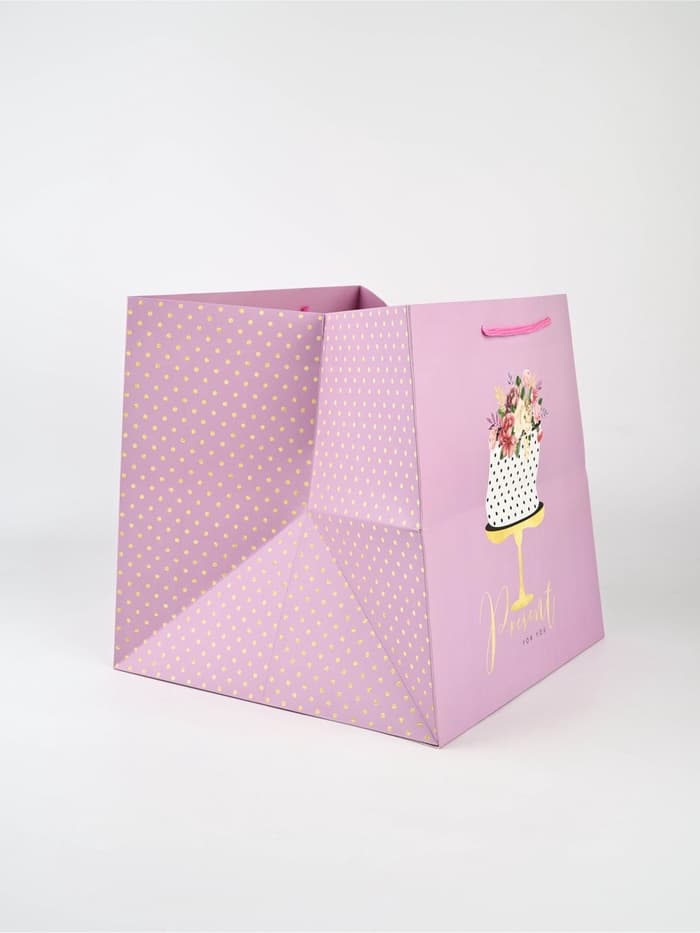 Квадратный пакет «Подарок для тебя», 30×30×30 см