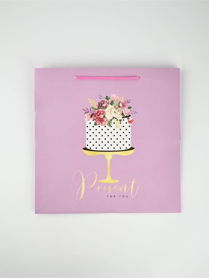 Квадратный пакет «Подарок для тебя», 30×30×30 см
