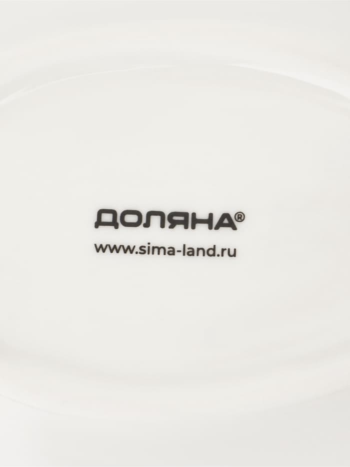 Подставка под ложку Доляна «Олива», 21.5×7.5 см, керамика, белая