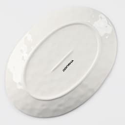 Блюдо Доляна «Космос», 30.8×21.7×3.3 см, фарфор, белое, синий