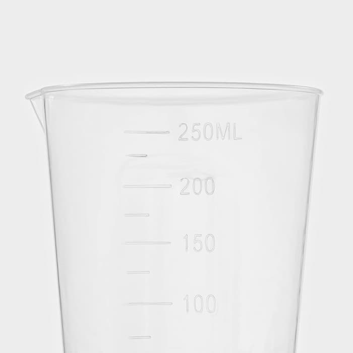 Стакан мерный Доляна, 250 мл, прозрачный