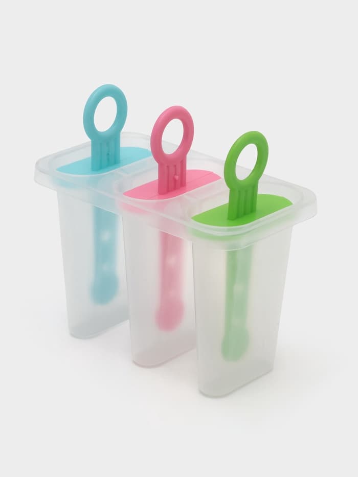 Форма для мороженого Доляна «Симпл», 11×11×6.5 см, 3 ячейки, прозрачная