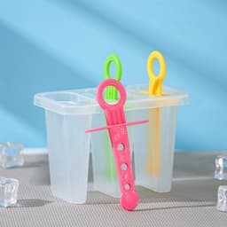 Форма для мороженого Доляна «Симпл», 11×11×6.5 см, 3 ячейки, прозрачная