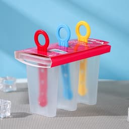 Форма для мороженого Доляна «Симпл», 11×11×6.5 см, 3 ячейки, прозрачная