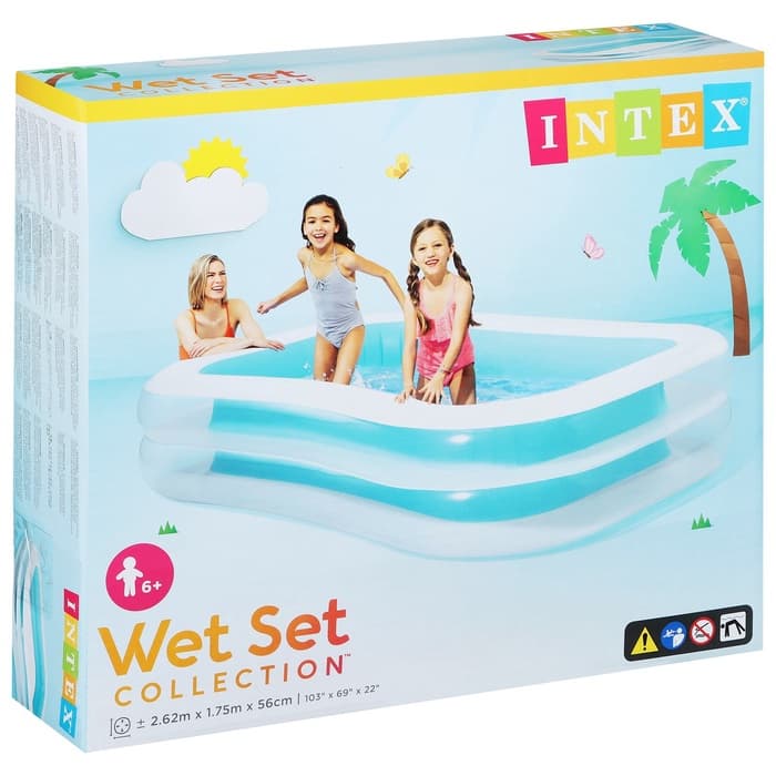 Бассейн надувной «Семейный», 262×175×56 см, от 6 лет, 56483NP INTEX