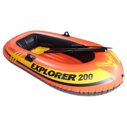 Лодка Explorer 200, 2 местная, 185×94×41 см, от 6 лет, до 95 кг, вёсла, насос, 58331NP INTEX