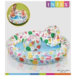 Бассейн надувной «Фрукты», 122×25 см, с кругом и мячом, от 2 лет, 59460NP INTEX
