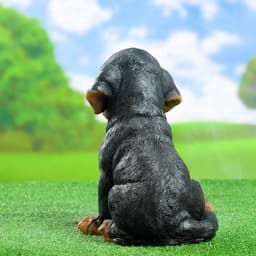 Садовая фигура из полистоуна «Щенок Ротвейлера», 28×23×19 см