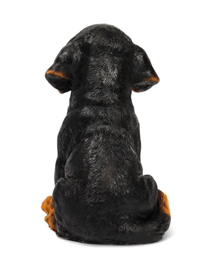 Садовая фигура из полистоуна «Щенок Ротвейлера», 28×23×19 см
