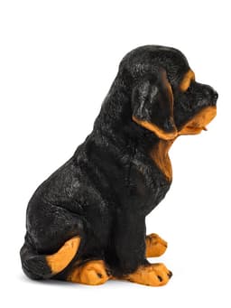 Садовая фигура из полистоуна «Щенок Ротвейлера», 28×23×19 см