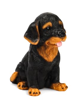 Садовая фигура из полистоуна «Щенок Ротвейлера», 28×23×19 см