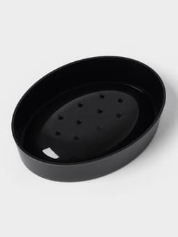 Аксессуары для ванной SAVANNA «Сильва», 6 предметов, дозатор, мыльница, 2 стакана, ёршик, ведро, чёрные