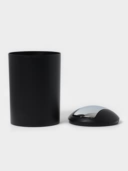 Аксессуары для ванной SAVANNA «Сильва», 6 предметов, дозатор, мыльница, 2 стакана, ёршик, ведро, чёрные