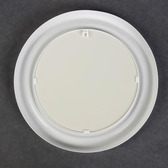 Зеркало настенное «Скромность», d зеркальной поверхности 18.5 см, белое