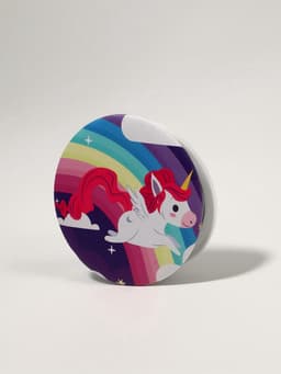 Зеркало складное «Единороги», d=7 см, рисунок МИКС