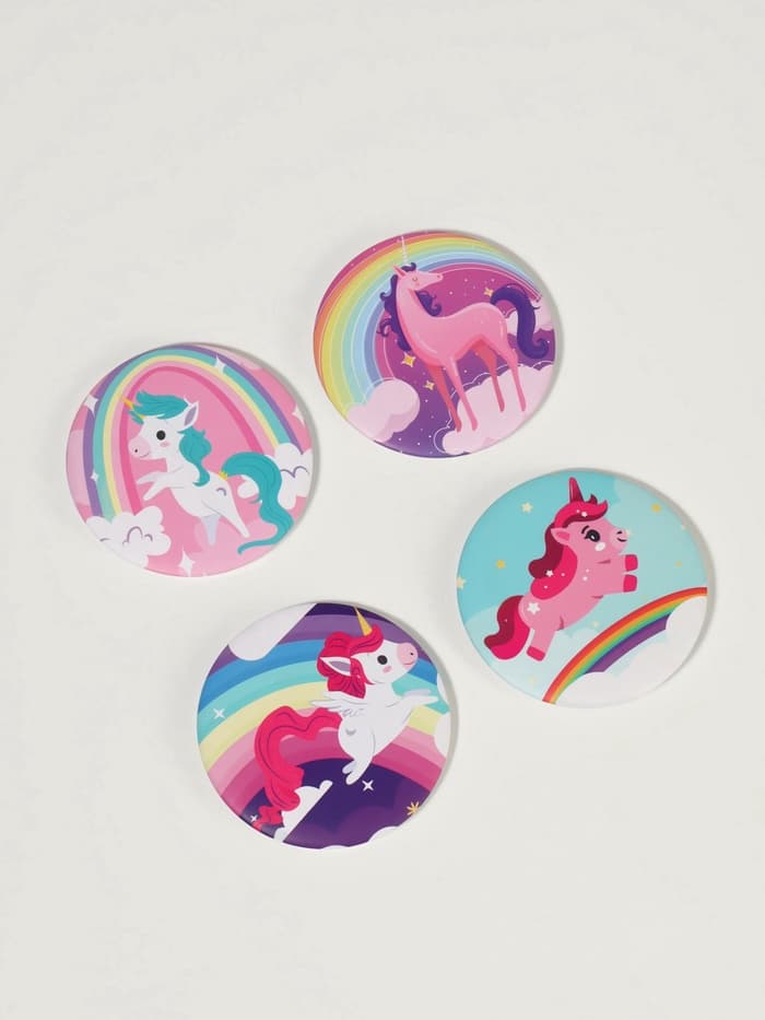 Зеркало складное «Единороги», d=7 см, рисунок МИКС