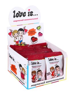 Мармелад Love Is «ЖуйМиксик», холодок-малина, 20 г