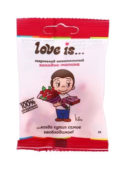 Мармелад Love Is «ЖуйМиксик», холодок-малина, 20 г