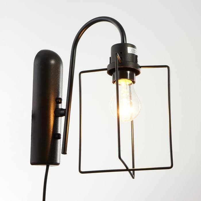 Бра «Фламент», 1×40 Вт E27, черный, 25×16×33 см