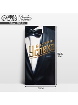 Конверт для денег «Блестящего успеха», 16.5×8 см