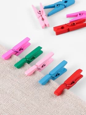 Прищепки для шитья, 3×0.5×0.3 см, 10 шт., разноцветные