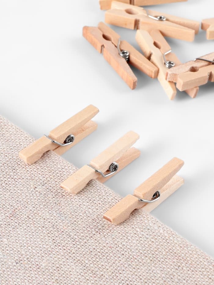 Прищепки для шитья, 3×0.5×0.3 см, 10 шт., бежевые