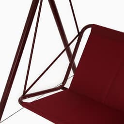 Качели садовые «Адлер», 175×120×150 см, металл, 2-местные, красные