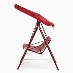 Качели садовые «Адлер», 175×120×150 см, металл, 2-местные, красные