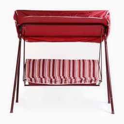 Качели садовые «Адлер», 175×120×150 см, металл, 2-местные, красные