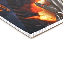 Блокнот А5, 40 л. на гребне в клетку «23 февраля»