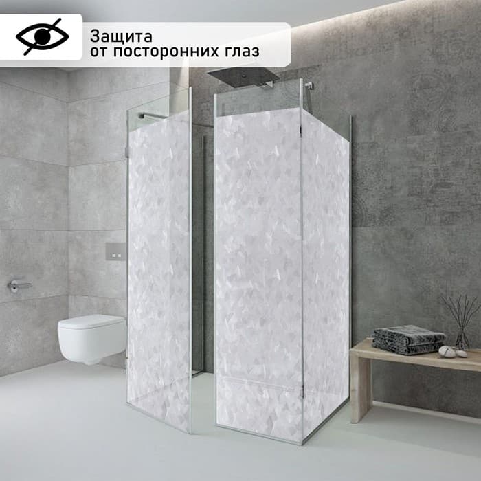Плёнка витражная «Кристалл», 45×200 см, прозрачная