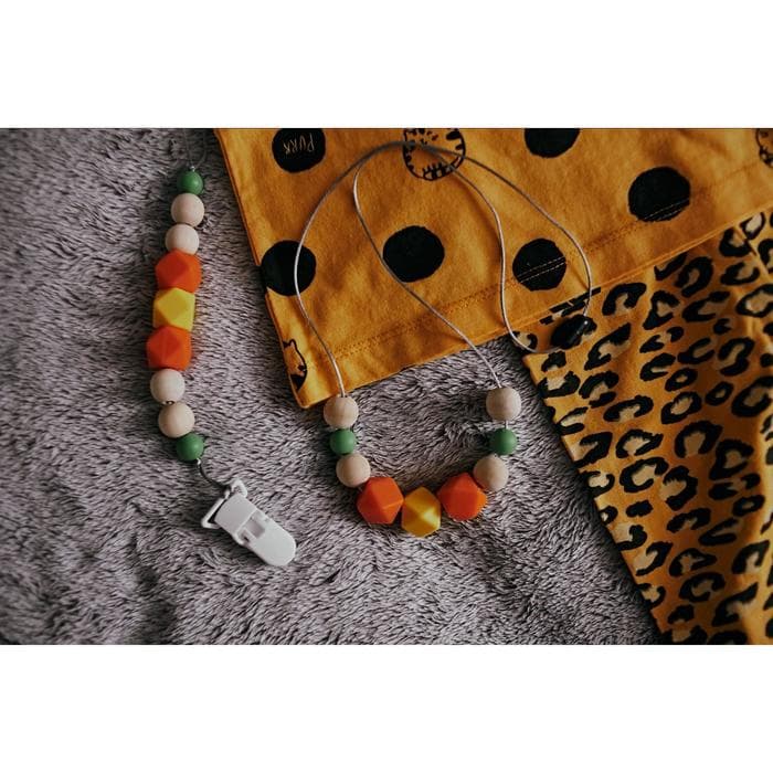 Держатель для соски - пустышки M&B «Краски лета», силиконовый, виды МИКС