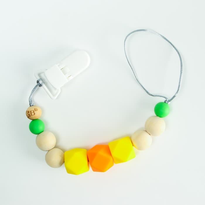 Держатель для соски - пустышки M&B «Краски лета», силиконовый, виды МИКС