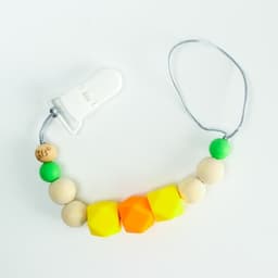 Держатель для соски - пустышки M&B «Краски лета», силиконовый, виды МИКС