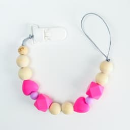 Держатель для соски - пустышки M&B «Краски лета», силиконовый, виды МИКС