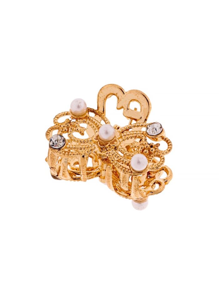 Крабик для волос «Морская сказка», бантик, 2.5 см, золотистый