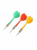 Дротики для дартса ONLYTOP, 3 шт., металлический наконечник, вес 6 г, разноцветные