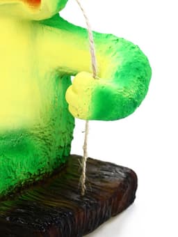 Садовая фигура из полистоуна «Лягушка на качелях», подвесная, 24×23×27 см