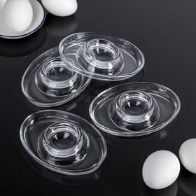 Подставки для яиц Paşabahçe Basic, набор 4 шт. стекло, прозрачные