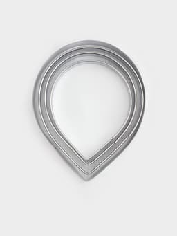 Формы для печенья Доляна «Лепестки розы», набор 4 шт., нержавеющая сталь, серебристые