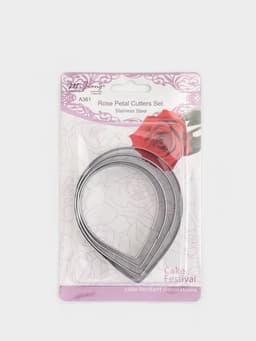 Формы для печенья Доляна «Лепестки розы», набор 4 шт., нержавеющая сталь, серебристые