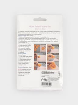 Формы для печенья Доляна «Лепестки розы», набор 4 шт., нержавеющая сталь, серебристые