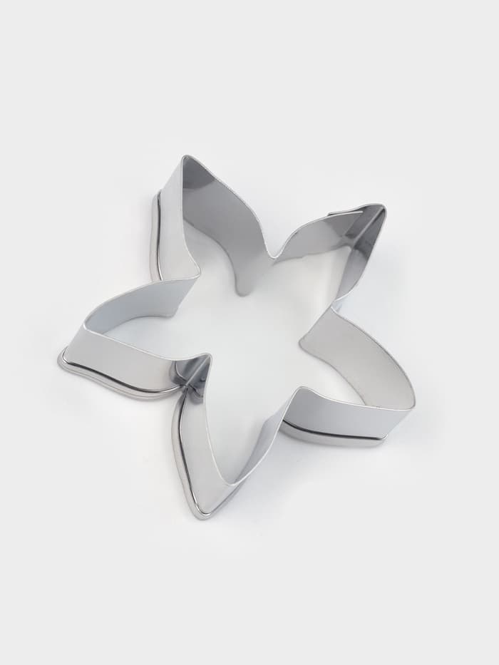 Формы для печенья «Лепестки розы», набор 4 шт., металл, серебристые