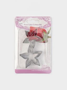 Формы для печенья «Лепестки розы», набор 4 шт., металл, серебристые