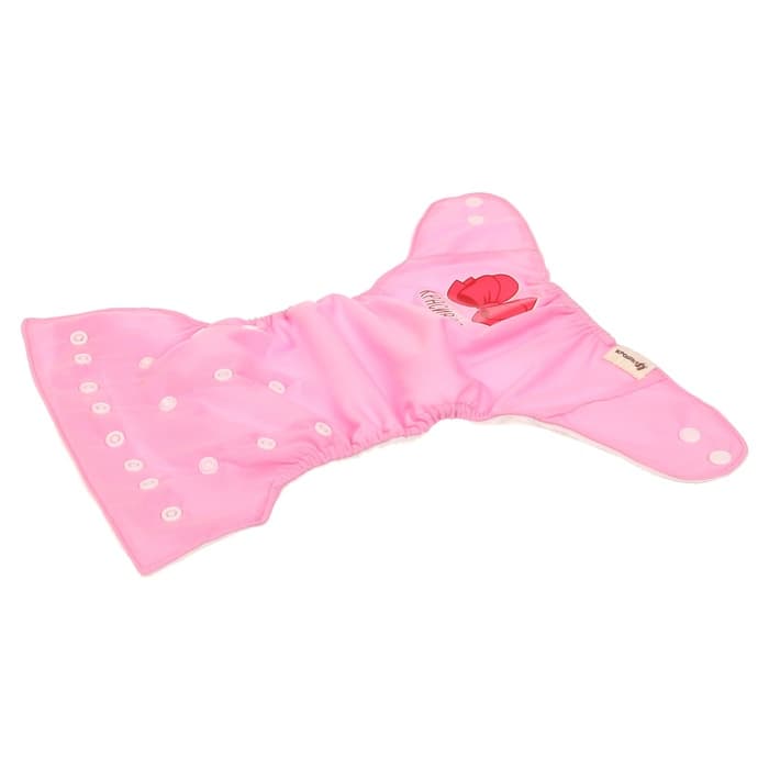 Многоразовый подгузник Крошка Я «Самая красивая», 3-15 кг, розовый